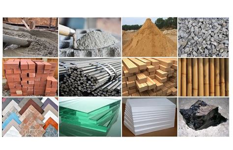 Types Of Building Materials Used In Construction Work