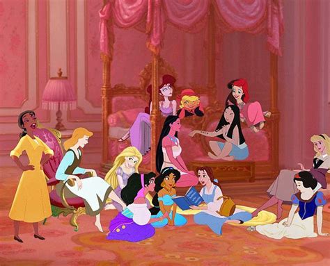 there are many princesses in the room together