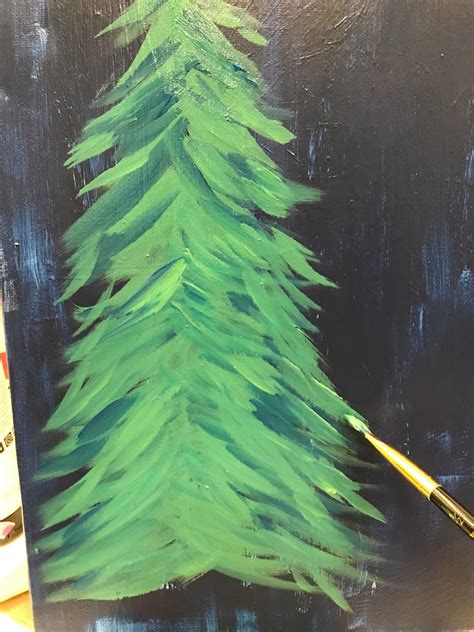 Easy Acrylic Pine Tree Painting Tutorial | SCYAP