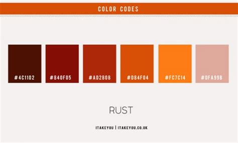 Rust Color Scheme – Color Palette #35 I Take You | Wedding Readings ...