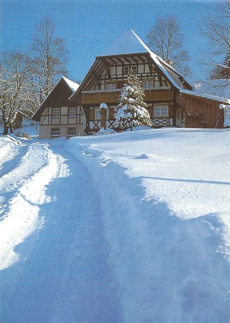 Germany rural house snow road winter Postcard | Europe - Germany - Other / Unsorted, Postcard ...