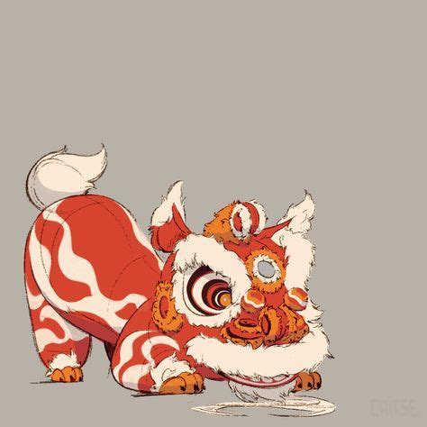 The Seventh Lion, character design that depicts the Chinese cultural ...