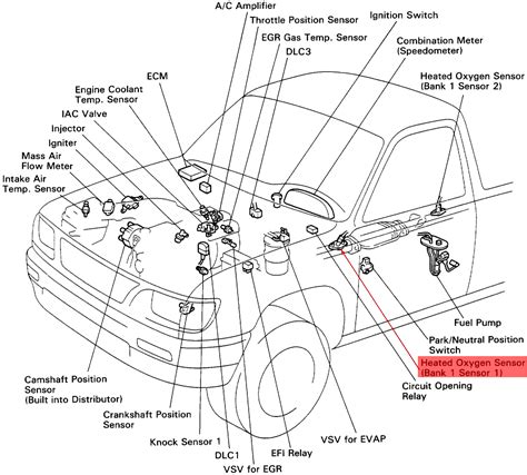 2003 Toyota Camry Oxygen Sensor Bank 1 Sensor 1