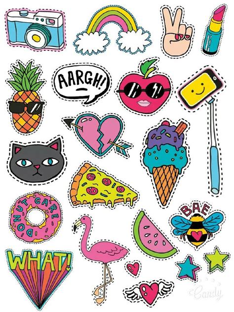 Wallpaper - Cartoon Style-Stickers Printable #free#stickers#printable#cartoon#cute#scrapbook ...