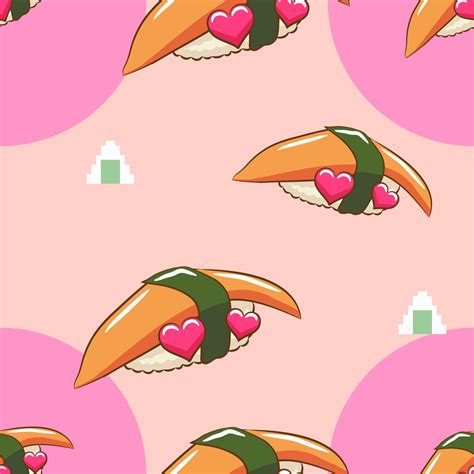 Sushi pattern seamless background 20433973 Vector Art at Vecteezy