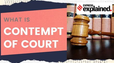 What is contempt of court?