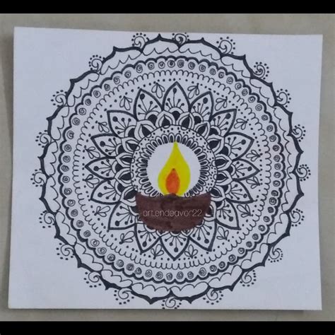 Mandala (Happy Diwali) | Pen art, Doodle art, Diwali greetings