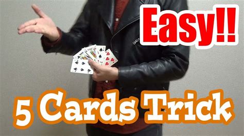 card tricks tutorial/Easy 5 Cards Trick/UHM - YouTube