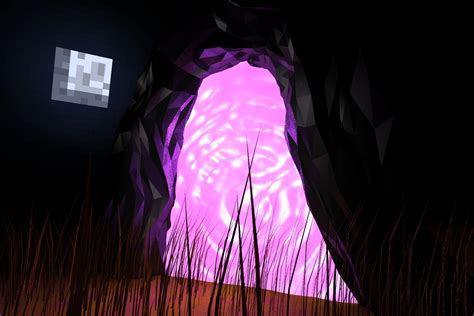 🔥 Free Download Minecraft Nether Portal Wallpaper Semi Realistic by ...