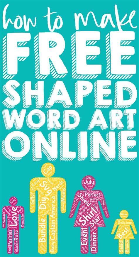 How to Make Free Word Art Online in Fun Shapes | Free word art, Free word art generator, Word ...