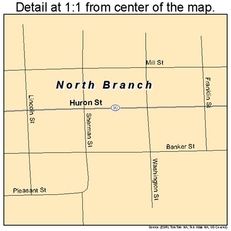 North Branch Michigan Street Map 2658080