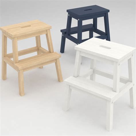 Ikea stool Bekvam Step 3D Model $19 - .fbx .dwg .3ds .max - Free3D