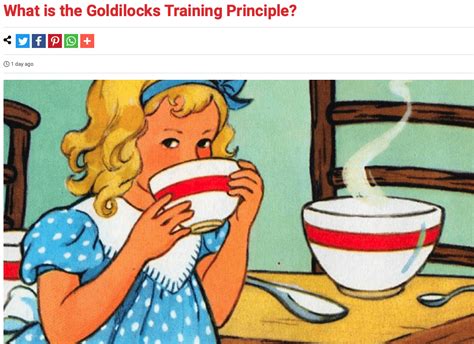 What is the Goldilocks Training Principle? Read more here👇 👉https://www ...