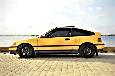 1989 honda crx si b20 vtec dohc Y49 barbados yellow GSR head & 5spd transmission for sale ...