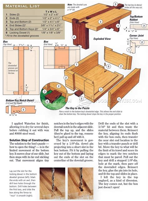 Puzzle Box Plans | Puzzle box, Wood boxes, How to plan