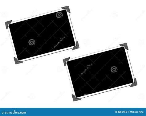 Blank Picture with Photo Corners Stock Photo - Image of mirror, paper ...