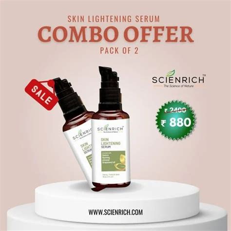 Skin Lightening Serum Combo (2 Bottles), For Face, Packaging Size: 30mL at Rs 880/piece in Kottayam