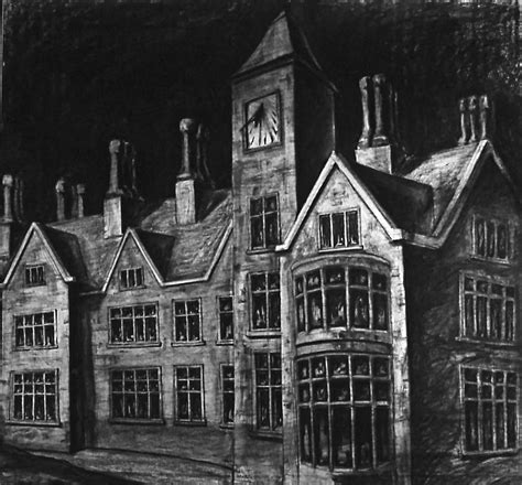 Gothic Manor House Drawing by Chris Riley | Pixels