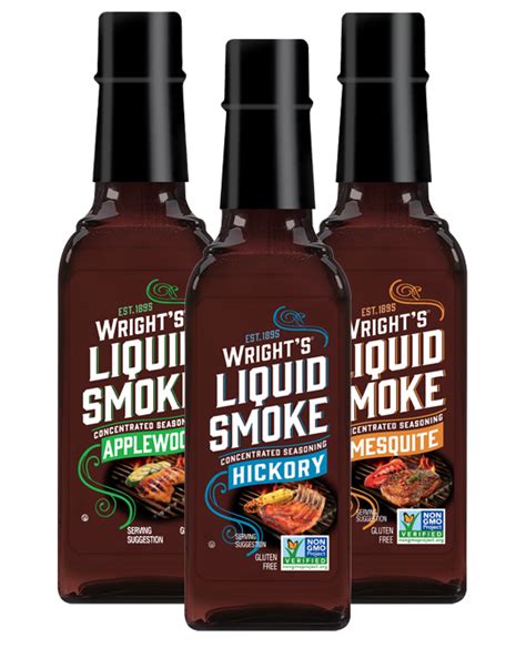 Pro Smoking with Wright's Liquid Smoke - Hickory, Mesquite, Applewood