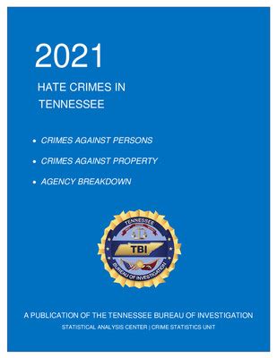 Tennessee Department of Investigation Hate Crime Report | TN Bureau of ...