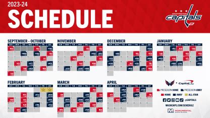 Capitals Announce 2023-24 Regular-Season Schedule | Washington Capitals