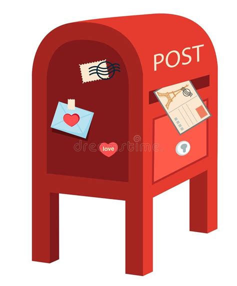 Red Post Box Clipart Images