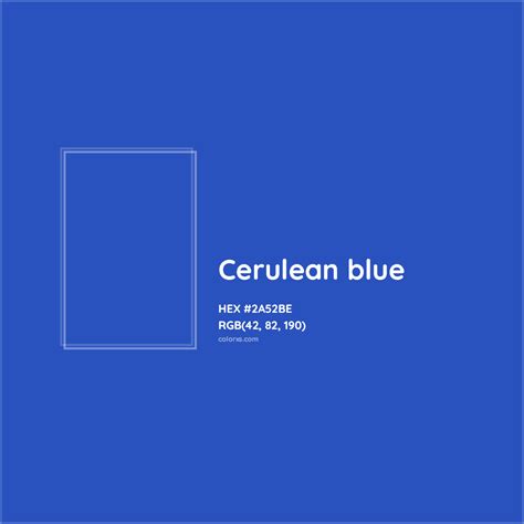 About Cerulean blue - Color codes, similar colors and paints - colorxs.com