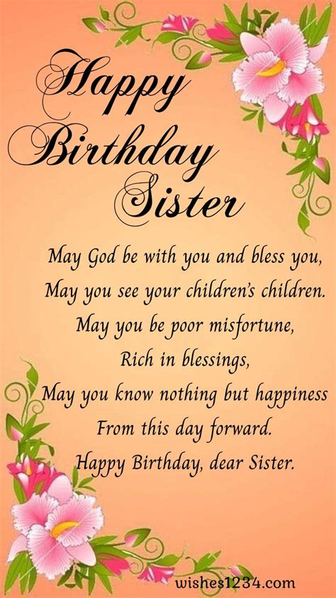 120 birthday wishes for sister – Artofit