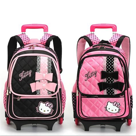 2015 Removable Children trolley School bag 6 Wheels Backpacks Bags for ...