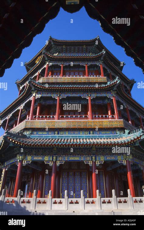 Traditional architecture at Summer Palace Beijing China Stock Photo - Alamy