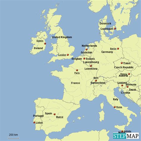 StepMap - Southwest Europe - Landkarte für Germany