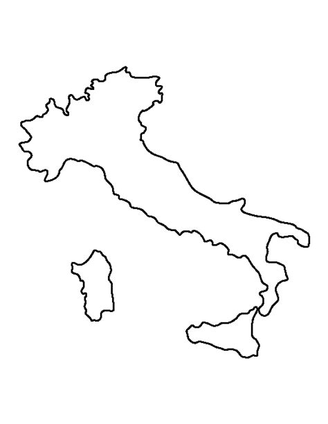 Italy pattern. Use the printable outline for crafts, creating stencils, scrapbooking, and more ...