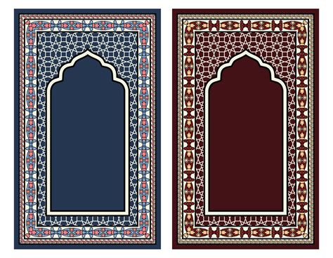 Janamaz prayer mat vector design set 30248728 Vector Art at Vecteezy