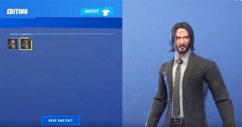 In-Game Footage of the Leaked John Wick Fortnite Item Shop Skin and ...