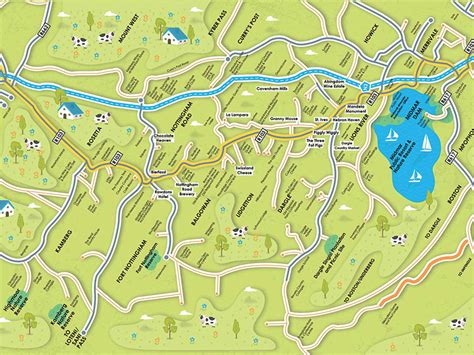 Midlands Meander Map by Jaco Oosthuyzen on Dribbble