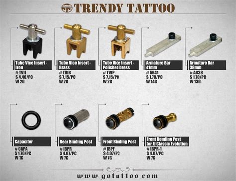 Tattoo Machine Parts | Tattoo machine parts, Tattoo tube, Trendy tattoos