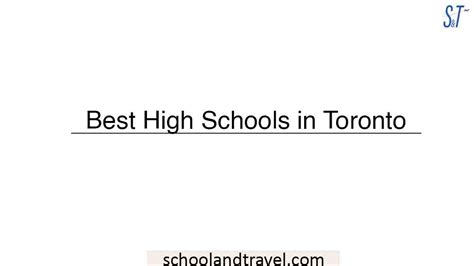 Top 10 Best High Schools in Toronto | 2022