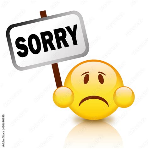 Sorry emoticon ilustración de Stock | Adobe Stock