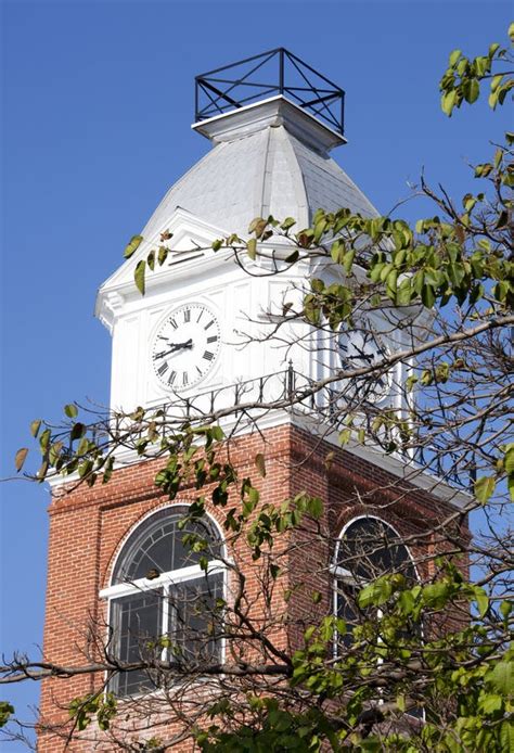 Courthouse clock tower stock image. Image of building - 110259663