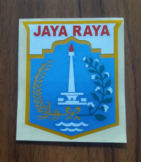 cutting sticker stiker jaya raya logo jaya raya dki jakarta stiker motor | Lazada Indonesia