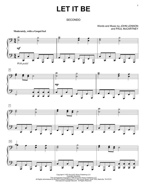 Let It Be | Sheet Music Direct