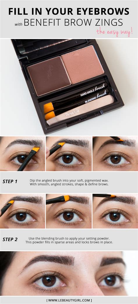 How To Fill In Eyebrows With Benefit Brow Zings | Beauty Girl