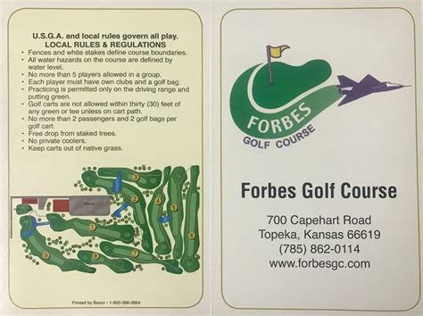 Scorecard | Forbes Golf Course