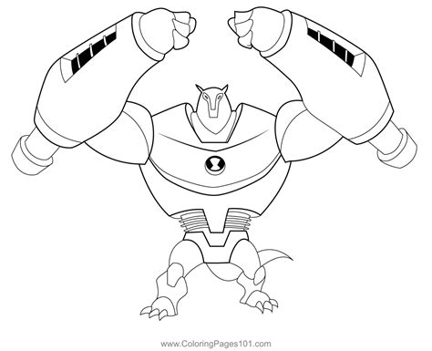 Ben 10 Armodrillo Coloring Pages – NBKomputer