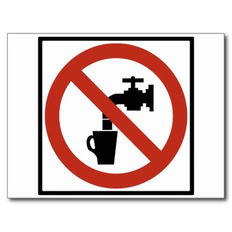 DO NOT DRINK WATER SIGN - ClipArt Best