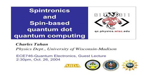 (Download PDF) Spintronics and Spin-based quantum dot quantum ...