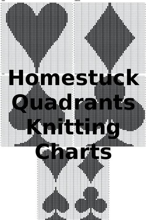 Homestuck Quadrants Knitting Charts by Aretemc on DeviantArt