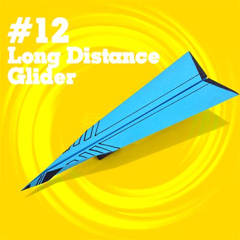 How to make a easy paper airplane glider that FLY FAR #12 | Long Distance Glider | Paper ...