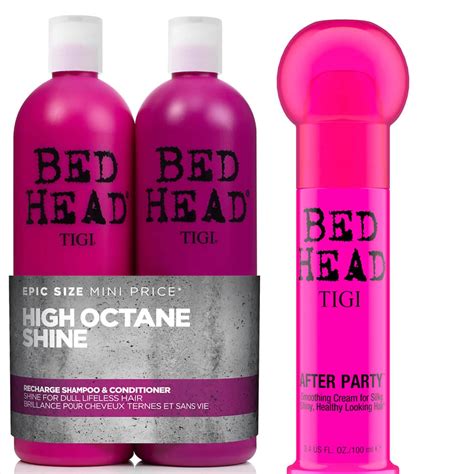 TIGI Bed Head Shiny Shampoo, Conditioner and Styling Cream Set