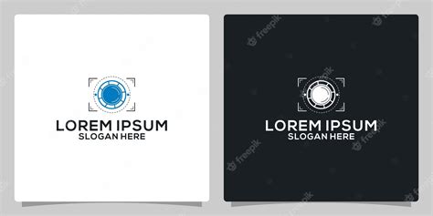 Premium Vector | Lens of photography logo design vector template. modern design. lens logo.